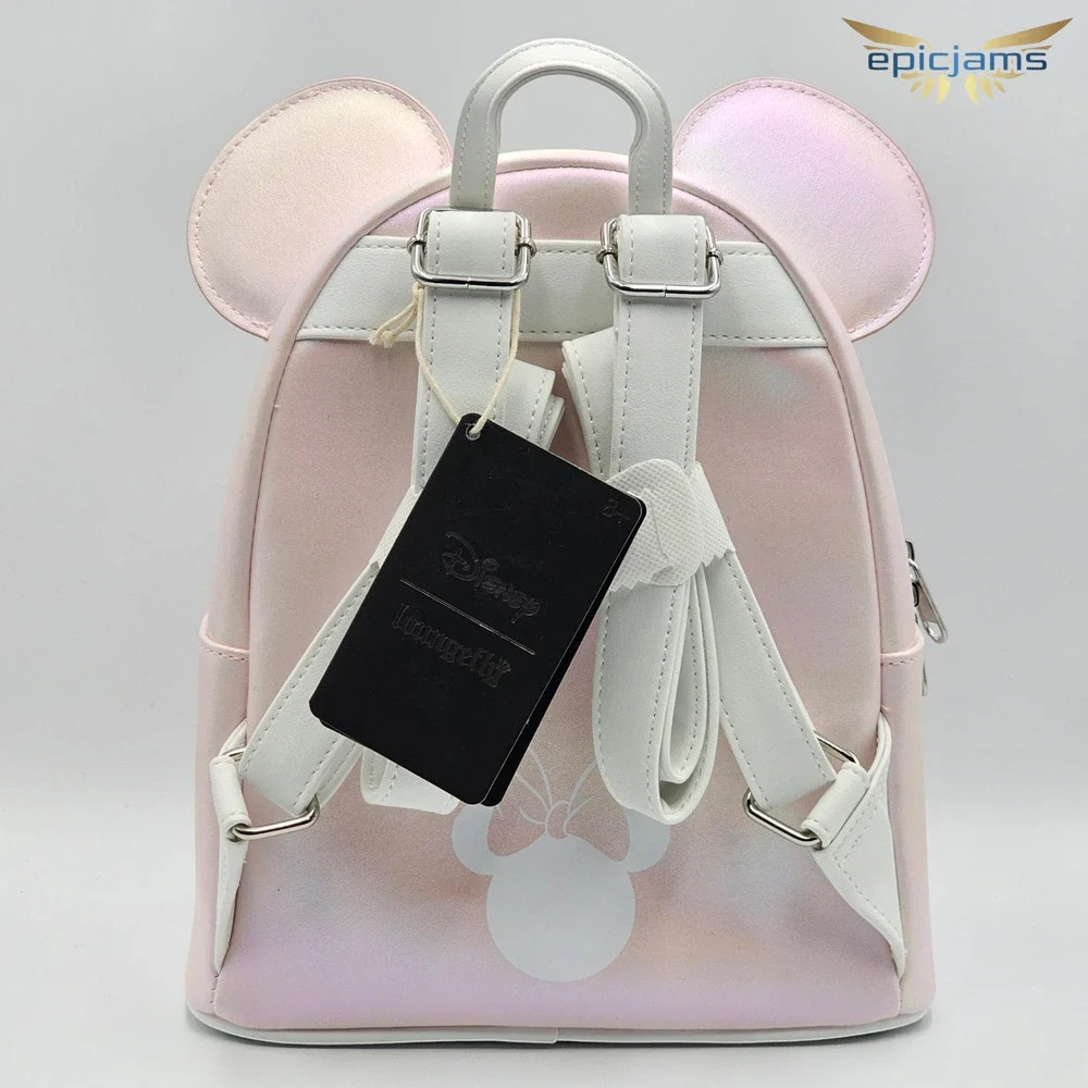 Loungefly Disney Minnie Mouse Pink Pearl Mini Backpack New